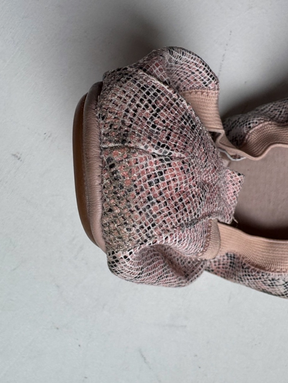Yosi Samara Foldable Ballet Flat in Blush Multi - Picture 5 of 16
